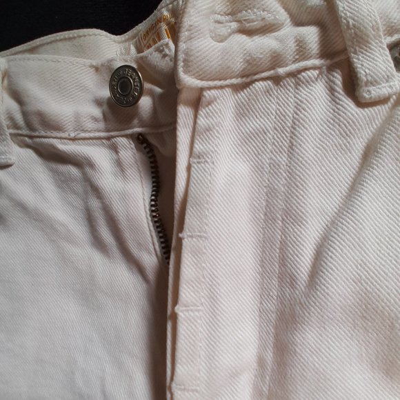 Vintage Jeanjer White Jean Shorts - Picture 7 of 8